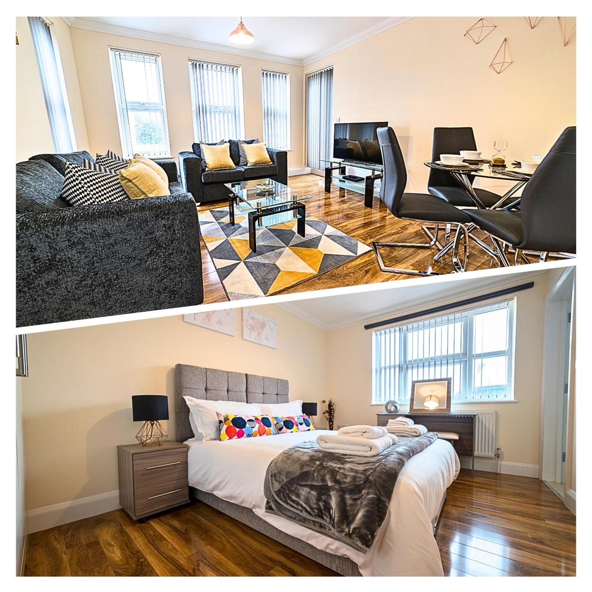 Heathrow Rare Find 2 Bedroom Plus 2 Bathroom Flat - Sleeps 6- Free Parking- Close To Heathrow Terminals-Quiet Development Stanwell Extérieur photo